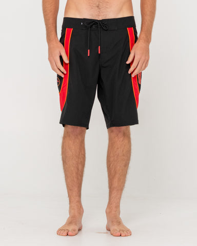 Man wearing Charger Boardshort in Black