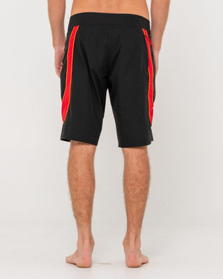Man wearing Charger Boardshort in Black