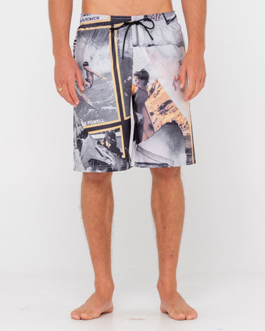 Man wearing Paste Up Boardshort in Multi