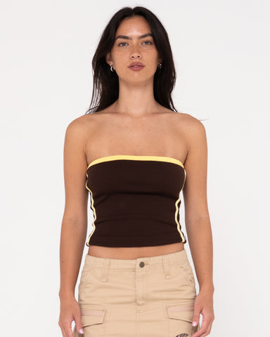 Woman wearing Otis Tube Top in Java