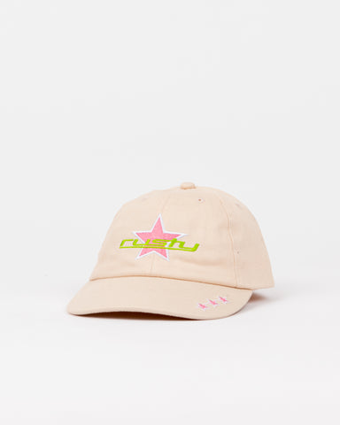 Girls Star Burst Adjustable Cap Girls in Oatmeal