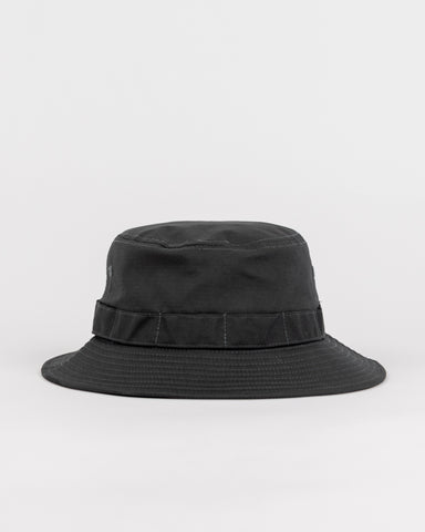 Mens Angler Bucket Hat in Coal