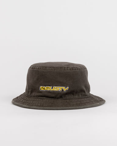 Mens Reverb Reversible Bucket Hat in Coal