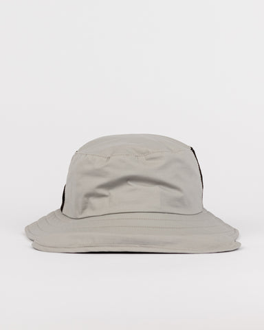 Mens Carbon Bucket Hat in Oyster Grey