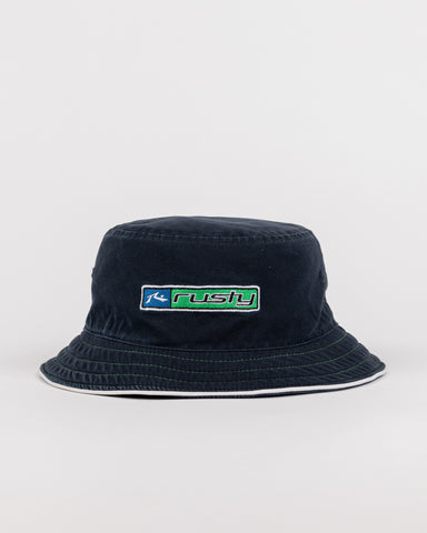 Mens Hi-vis Reversible Bucket Hat in Navy Blue