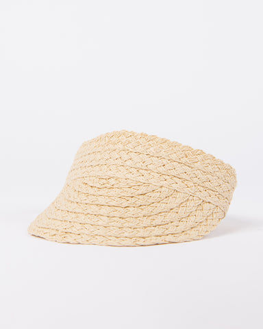 Womans Cindy Straw Visor in Natural