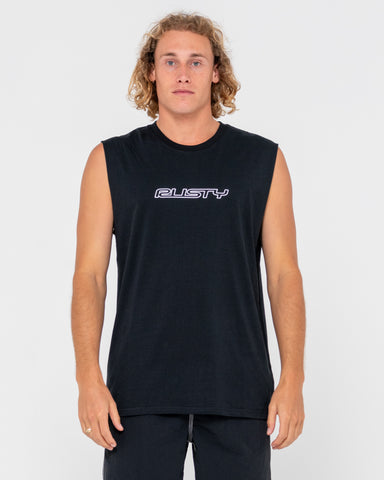 Man wearing Flip Daddy Muscle in Black