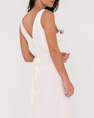 Woman wearing Sweet Heart Maxi Dress in Snow