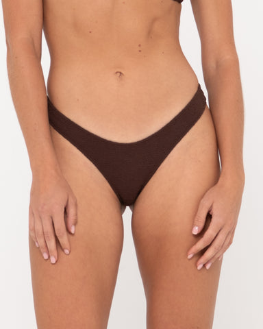 Woman wearing Sandalwood Brazilian Bikini Pant in Java