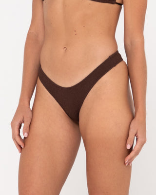Woman wearing Sandalwood Brazilian Bikini Pant in Java