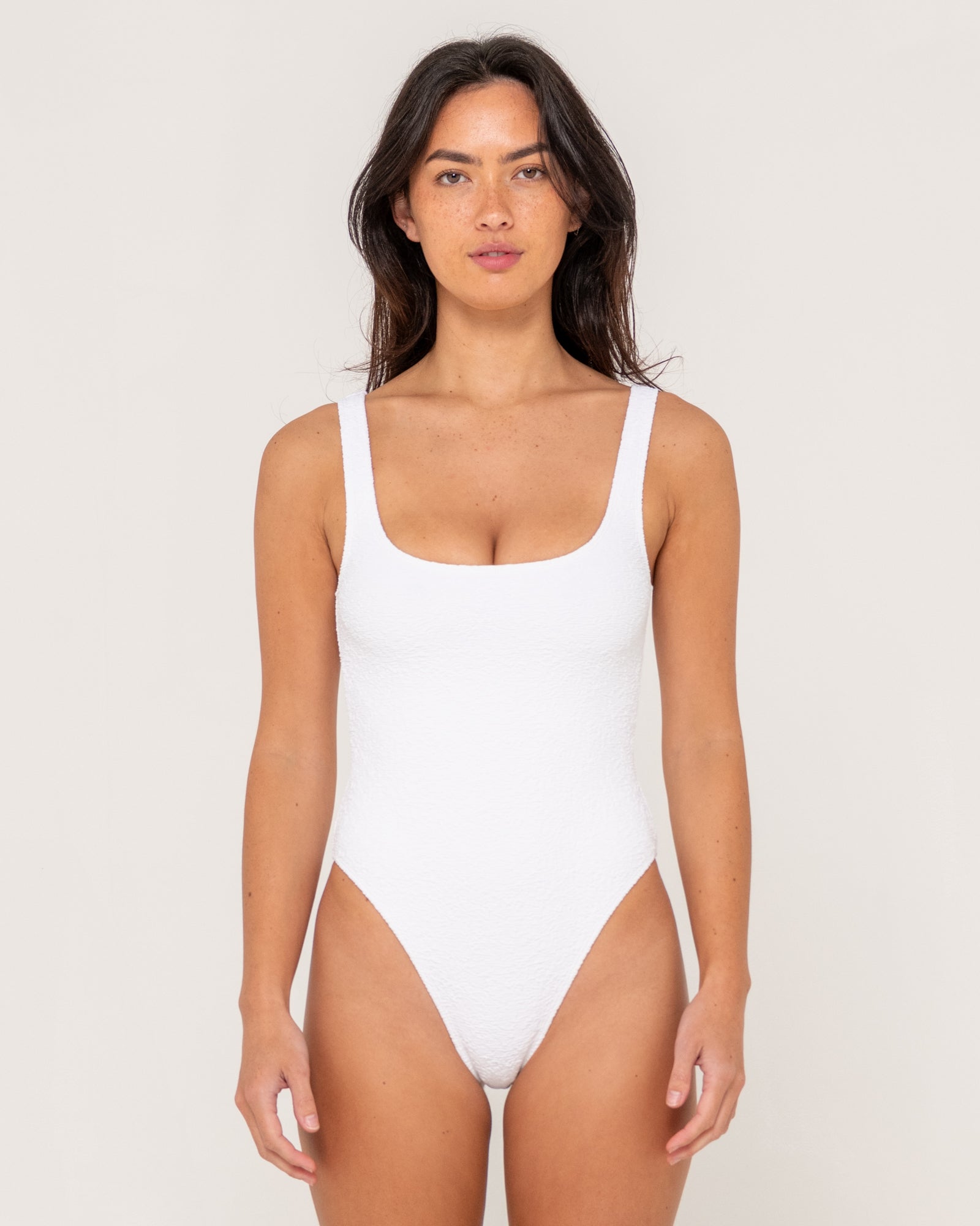 Sandalwood Retro One Piece Bright White Rusty Australia