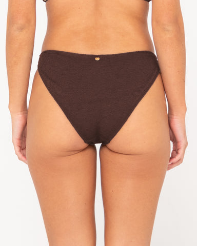 Woman wearing Sandalwood Classic Bikini Pant in Java