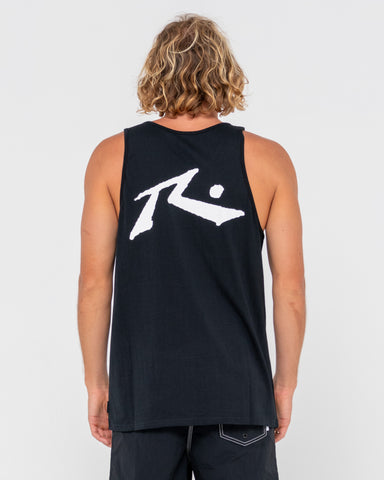 Man wearing Competition Tank in Black