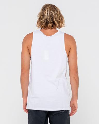 Man wearing Vital Tank in White