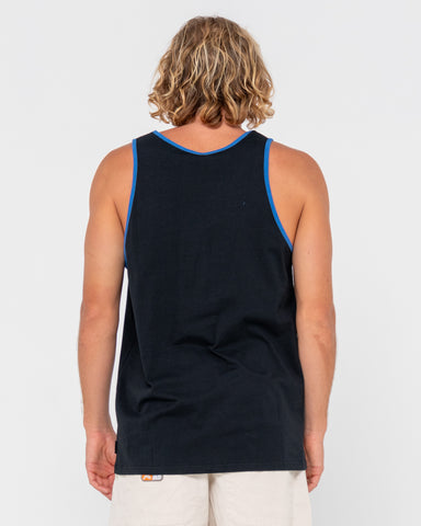 Man wearing Flip Daddy Tank in Black