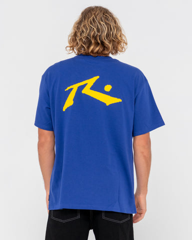 Man wearing Competition Short Sleeve Tee in Royal Blue