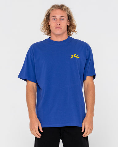 Man wearing Competition Short Sleeve Tee in Royal Blue