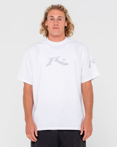 Man wearing Comp Revolution X Short Sleeve Tee in White