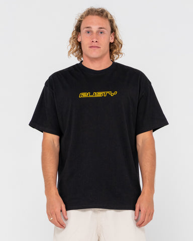 Man wearing Flip Daddy Tee Short Sleeve Tee in Black