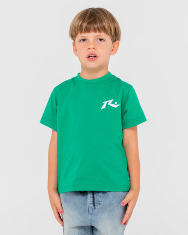 Boy wearing Competition Short Sleeve Tee Runts in Boston Green