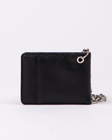 Mens Warp Speed Chain Wallet in Black