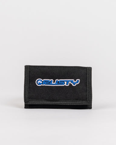 Mens Stringer Tri-fold Wallet in Black