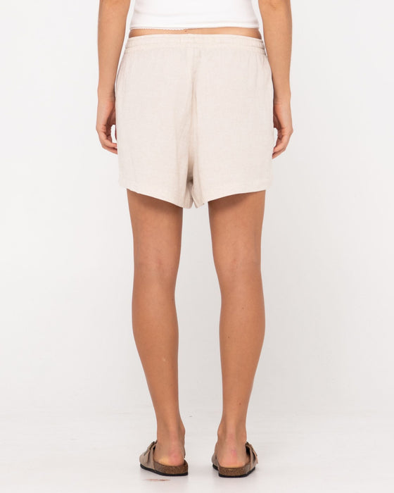 woman-wearing-palm-spings-lounge-short-in-oatmeal