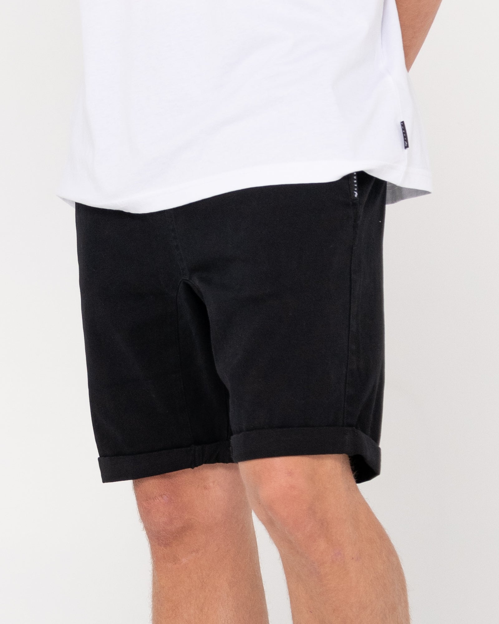 Hooked On Elastic Waist Short Black Rusty Australia