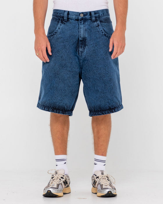 man-wearing-r-dot-baggy-overdye-jort-in-blue