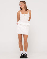 Palm Springs Shirred Cami Top