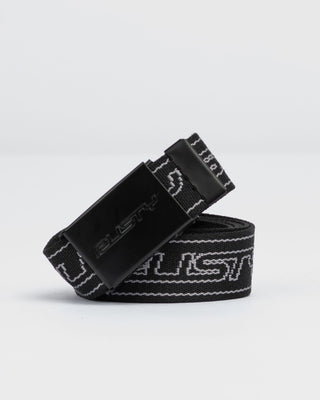 Mens Flip Daddy Belt in Black / Persimmon Orange