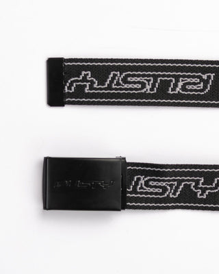 Mens Flip Daddy Belt in Black / Persimmon Orange