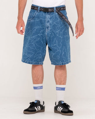 Mens Flip Daddy Belt in Black / Persimmon Orange