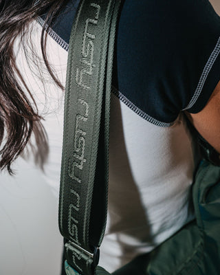 Womens Free Fall Nylon Sling Bag in Shadow Army