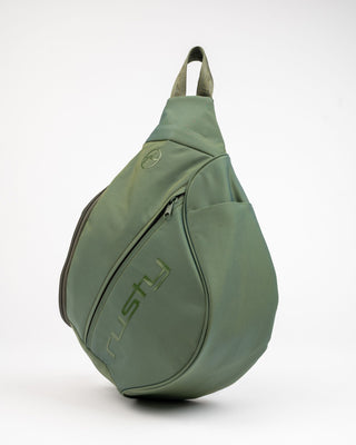 Womens Free Fall Nylon Sling Backpack in Shadow Army