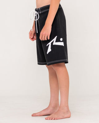 Boy wearing Competition Revolution Boardshort Boys in Black