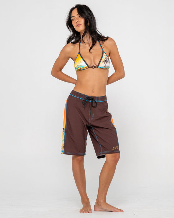 woman-wearing-la-cabana-low-rise-long-boardshort-in-java