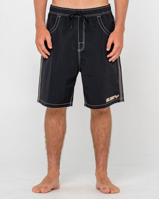 Man wearing Flip Daddy Boardshort in Black 3