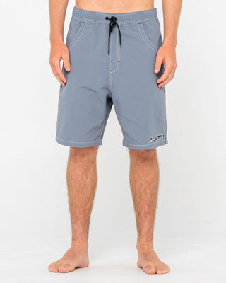 Man wearing Flip Daddy Boardshort in China Blue
