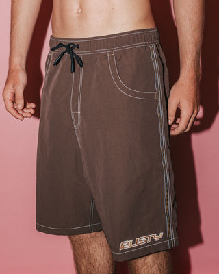 Man wearing Flip Daddy Boardshort in Java