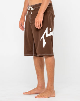 Man wearing Fixed Competition Revolution Boardshort in Pinecone