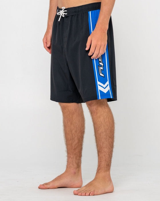 man-wearing-spitfire-hybrid-waist-boardshort-in-black
