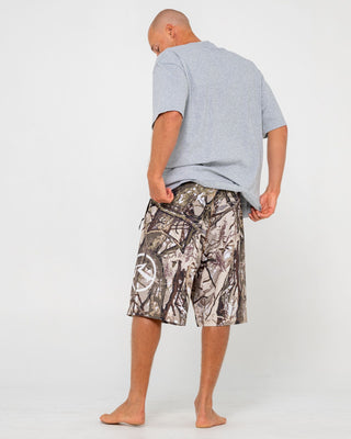 Man wearing Rambo Fixed Waist Boardshort in Camo
