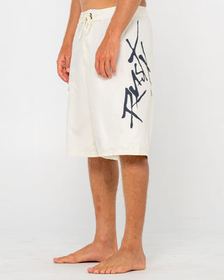 Man wearing Hoodus Fixed Waist Boardshort in Cream