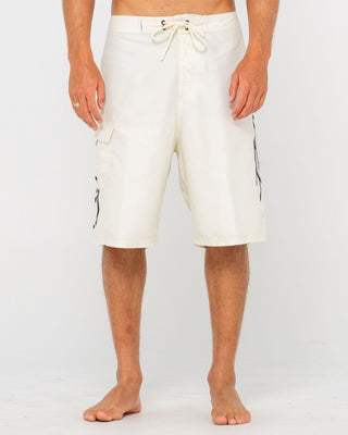 Man wearing Hoodus Fixed Waist Boardshort in Cream