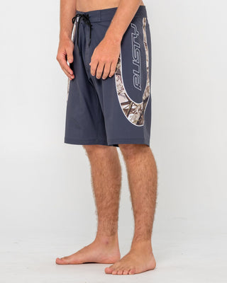 Man wearing Charger Fixed Waist Boardshort in Coal