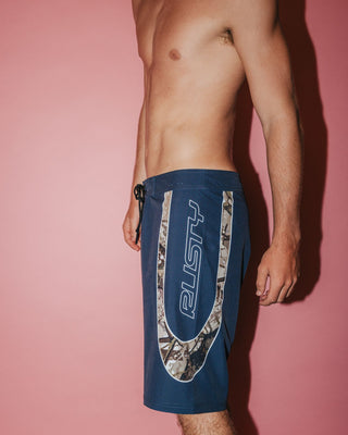 Man wearing Charger Fixed Waist Boardshort in Coal