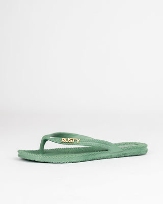 Womens Flip Out Thong in Army Green