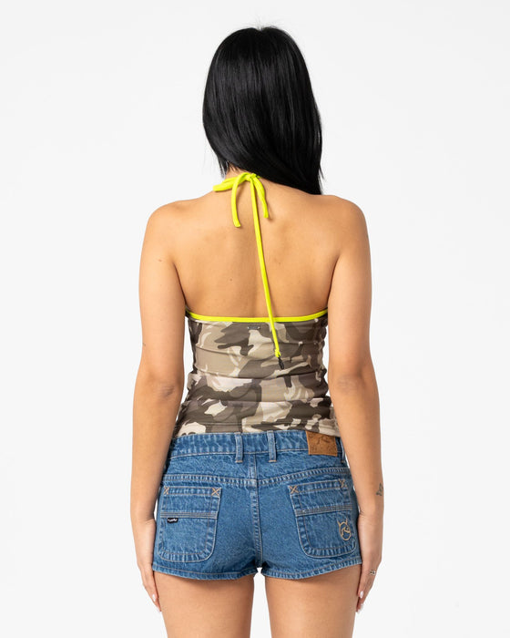 woman-wearing-camo-classics-contrast-skimmer-top-in-camo