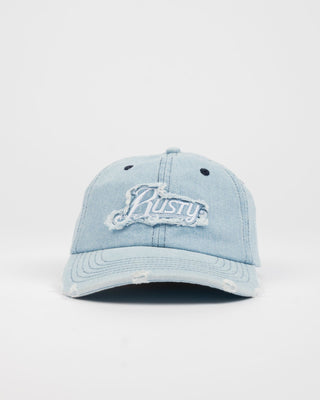 Womens Beta Denim Dad Cap in Sky Blue